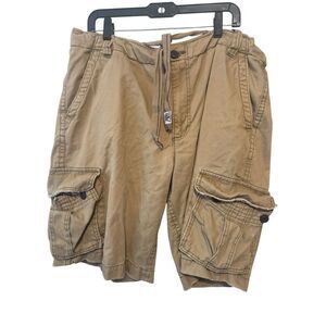 Vintage Aeropostale Cargo Shorts Mens 28 Brown Beige Pockets Summer